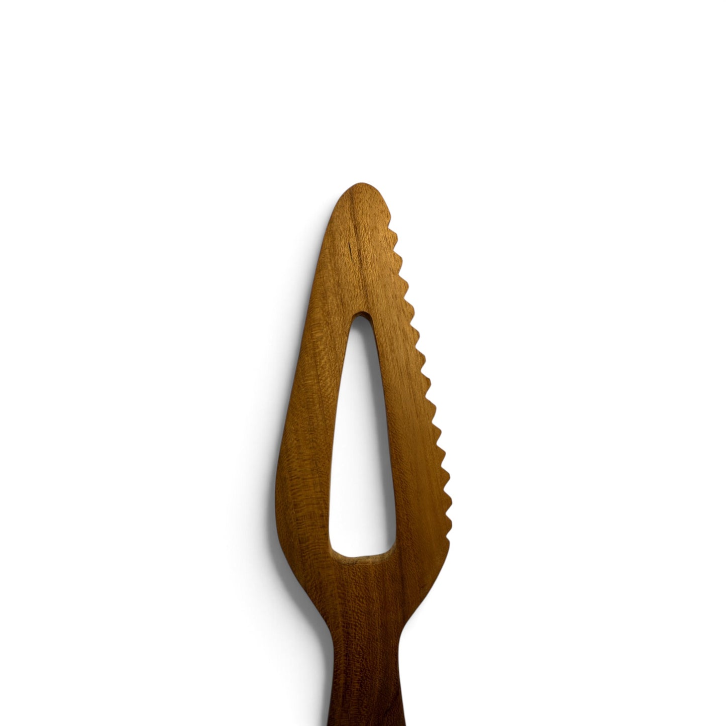 Serrated Teak Pastry Server