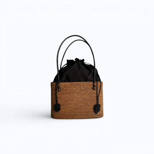 Luna Rattan Tote