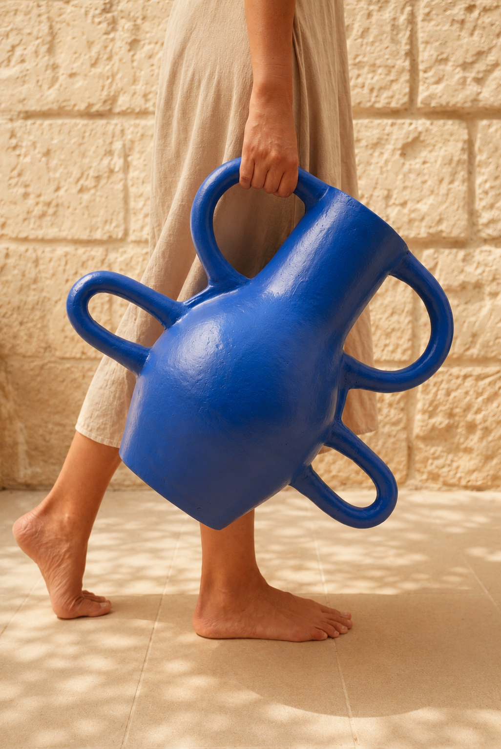 Azura Terracotta Vessel - Cobalt