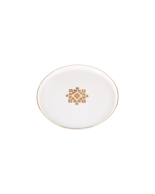 Arabesque Medallion Flat Plate - Gold