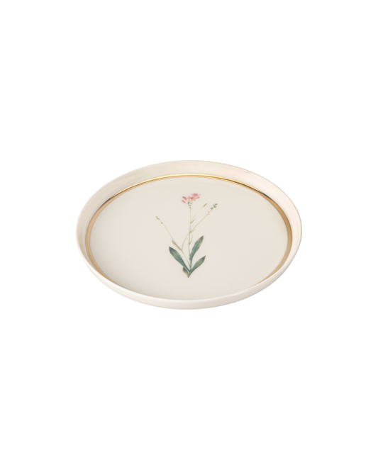 Botanical Side Plate - Pink Wildflower