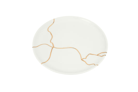 Kintsugi-Inspired Spirits Side Plate - Gold Banded