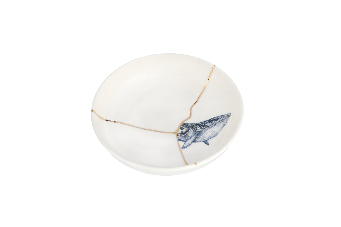 Kintsugi-Inspired Spirits Bowl - Whale