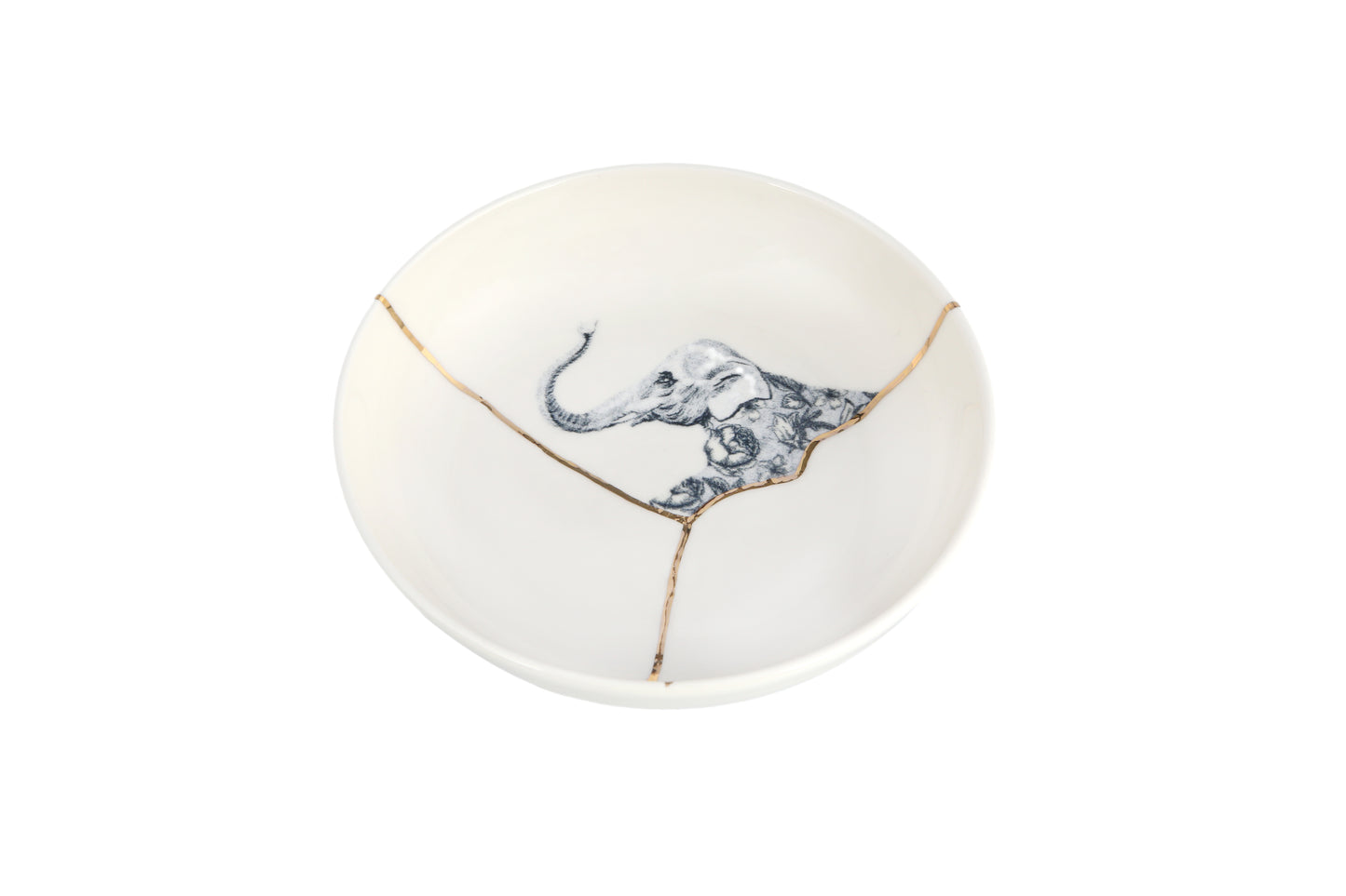 Kintsugi-Inspired Spirits Bowl - Elephant