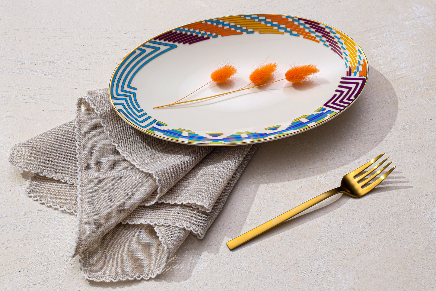 Ruanda Oval Plate - Vibrancy