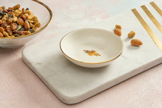 Gilded Palm Small Bowl