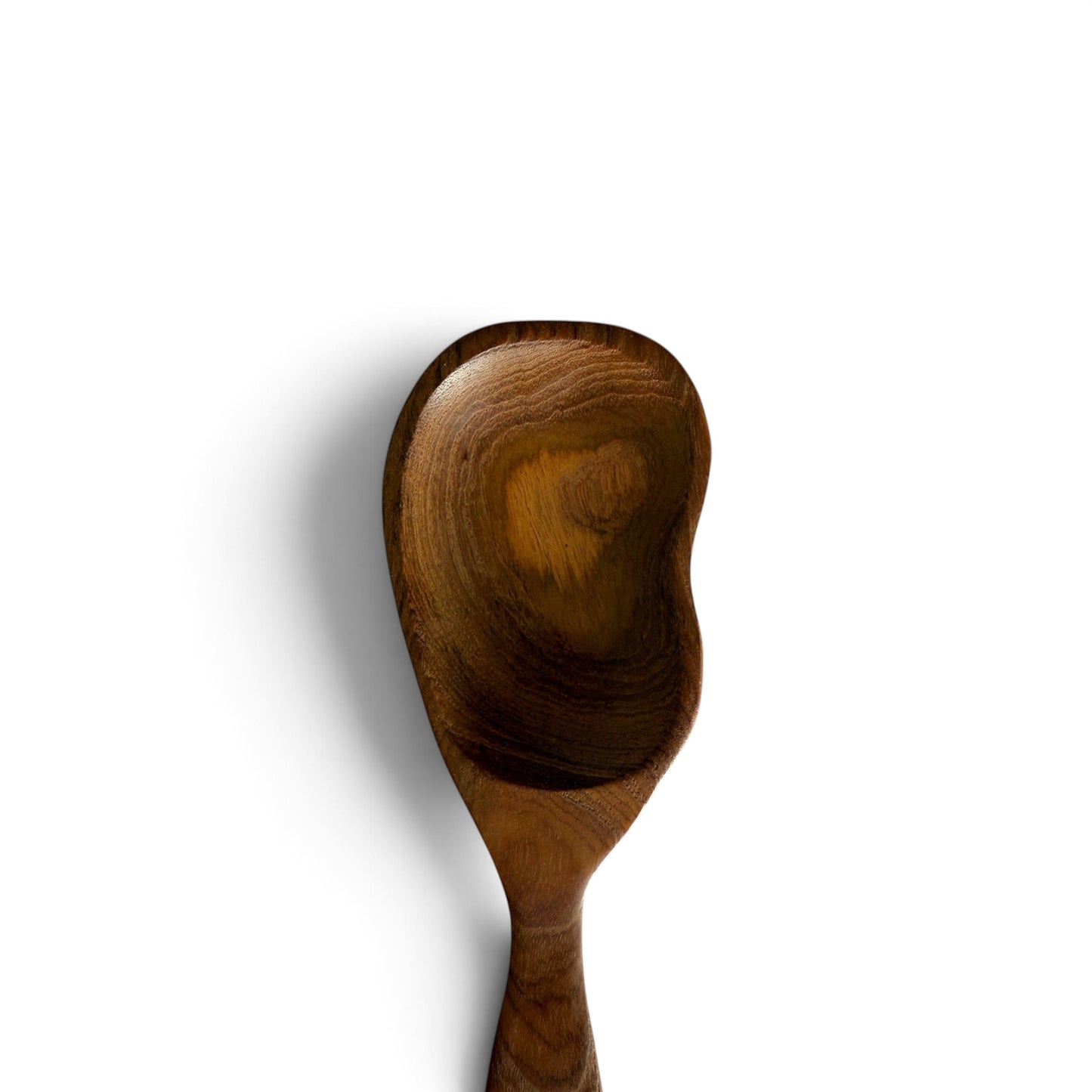 Sculpted Teak Rice Paddle