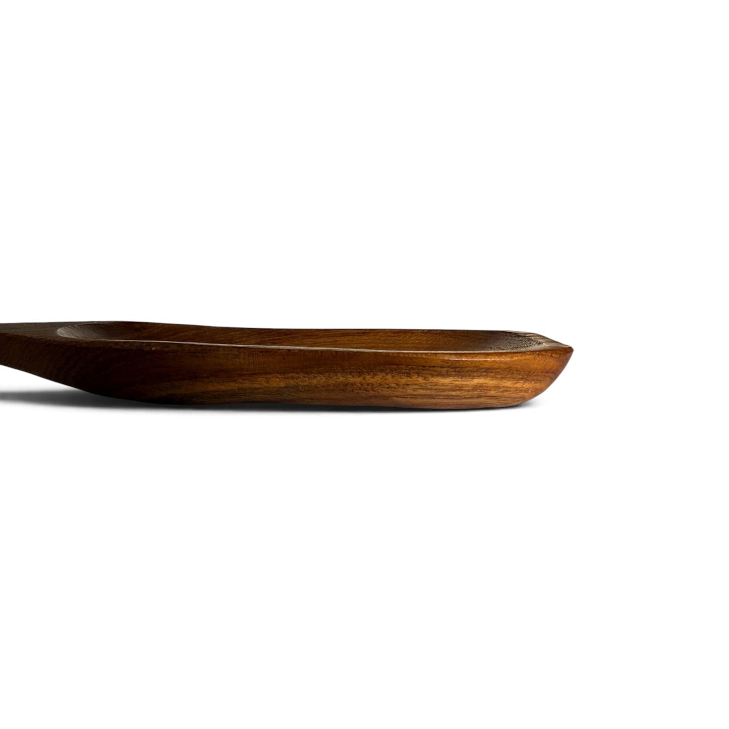 Sculpted Teak Rice Paddle
