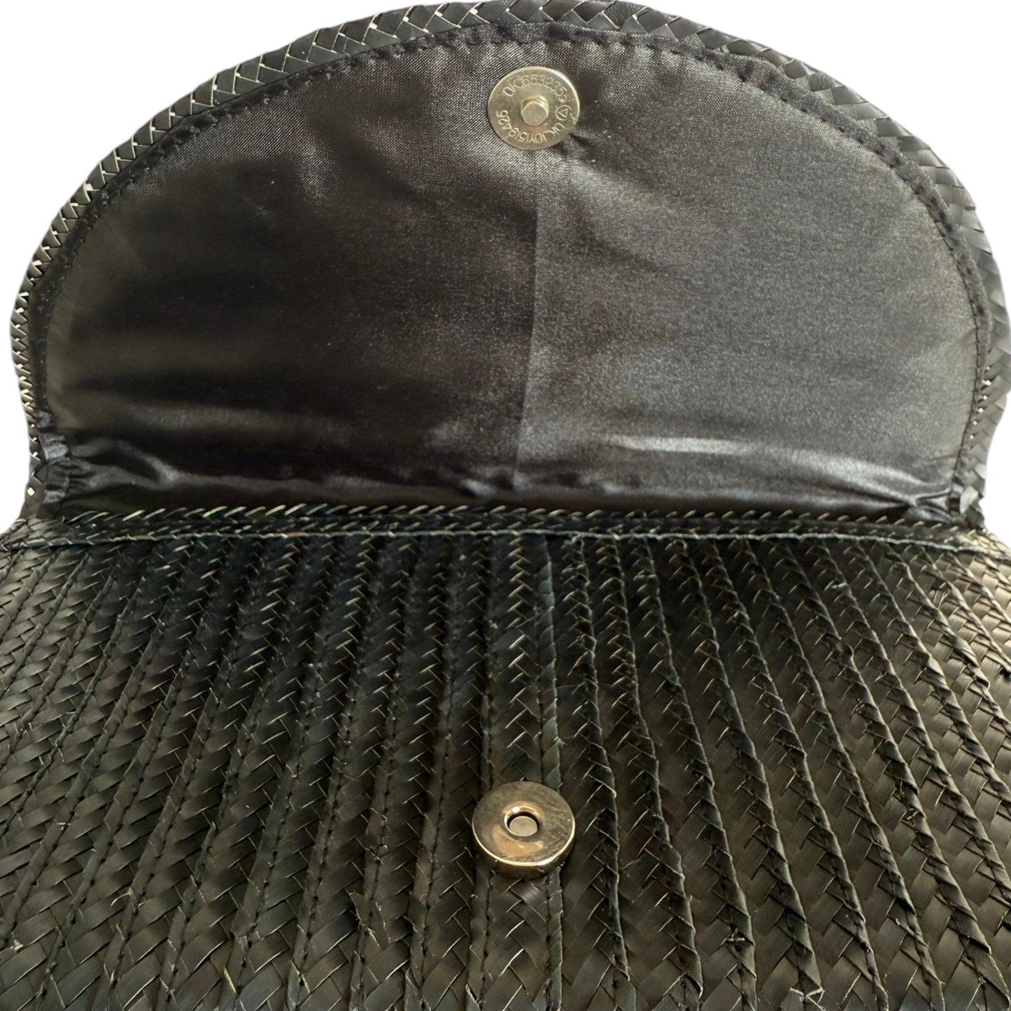 Sophia Palm Clutch - Black