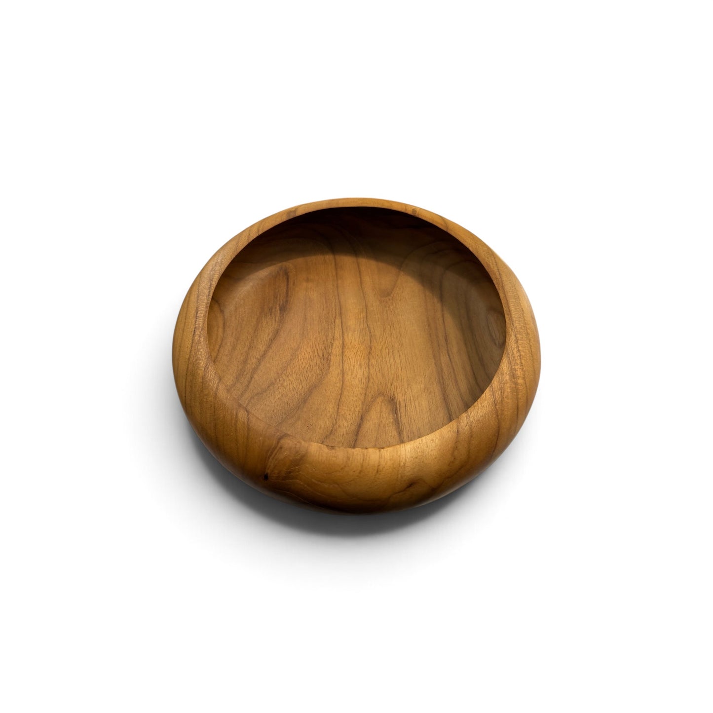 Pebbled Teak Nesting Bowl
