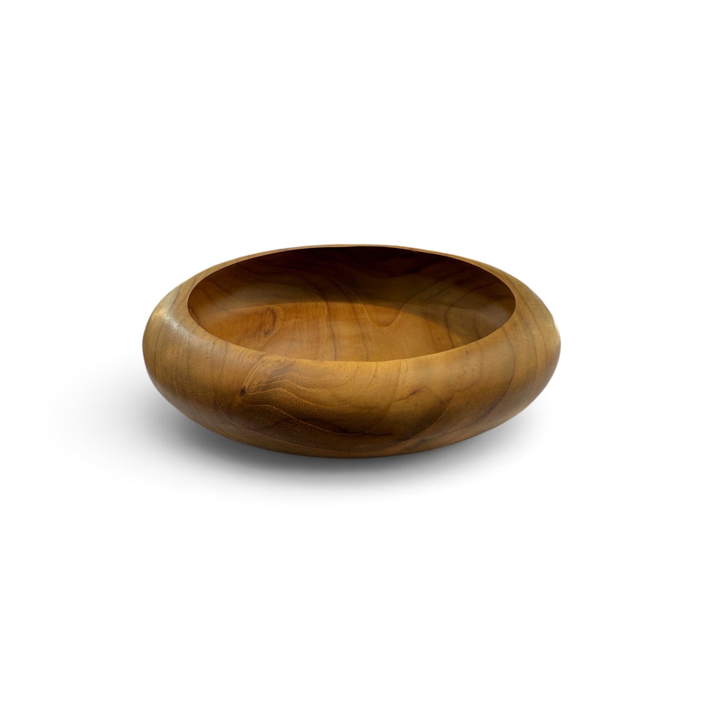 Pebbled Teak Nesting Bowl