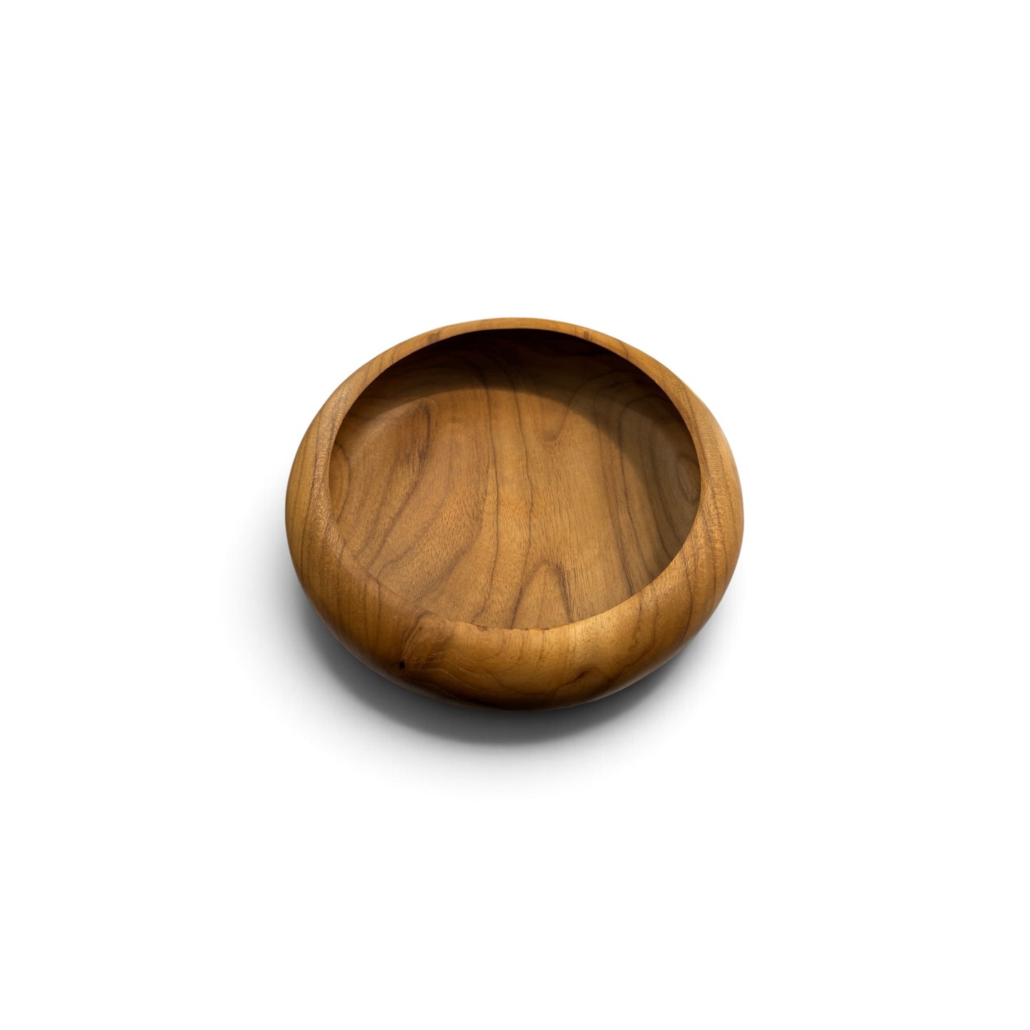 Pebbled Teak Nesting Bowl