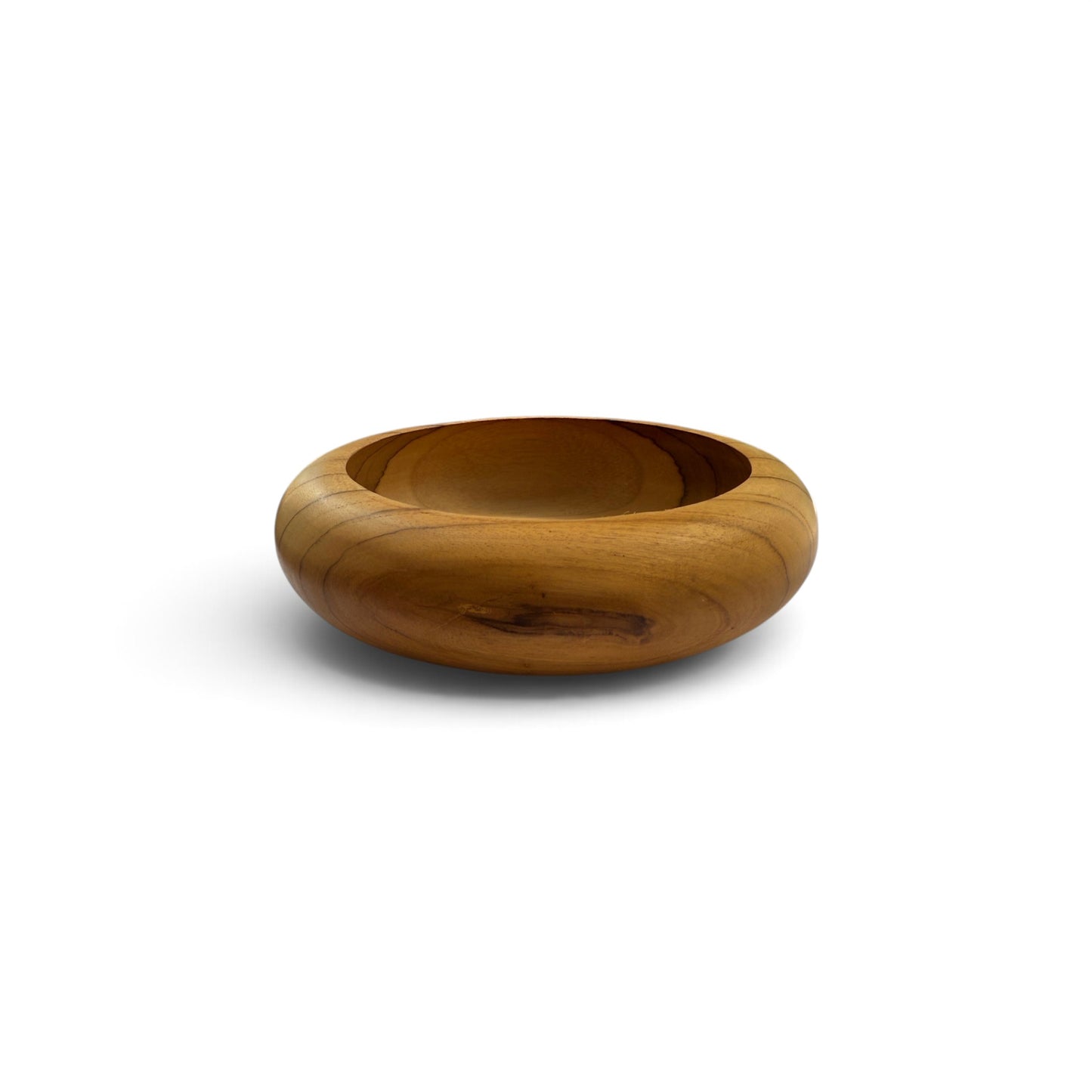 Pebbled Teak Nesting Bowl