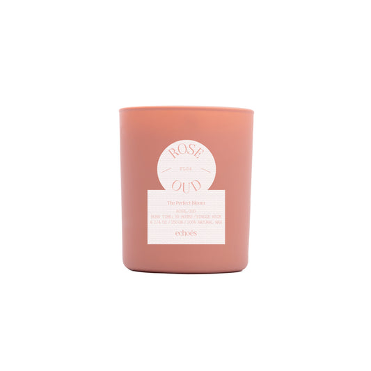 Rose & Oud - Small Size Natural Candle