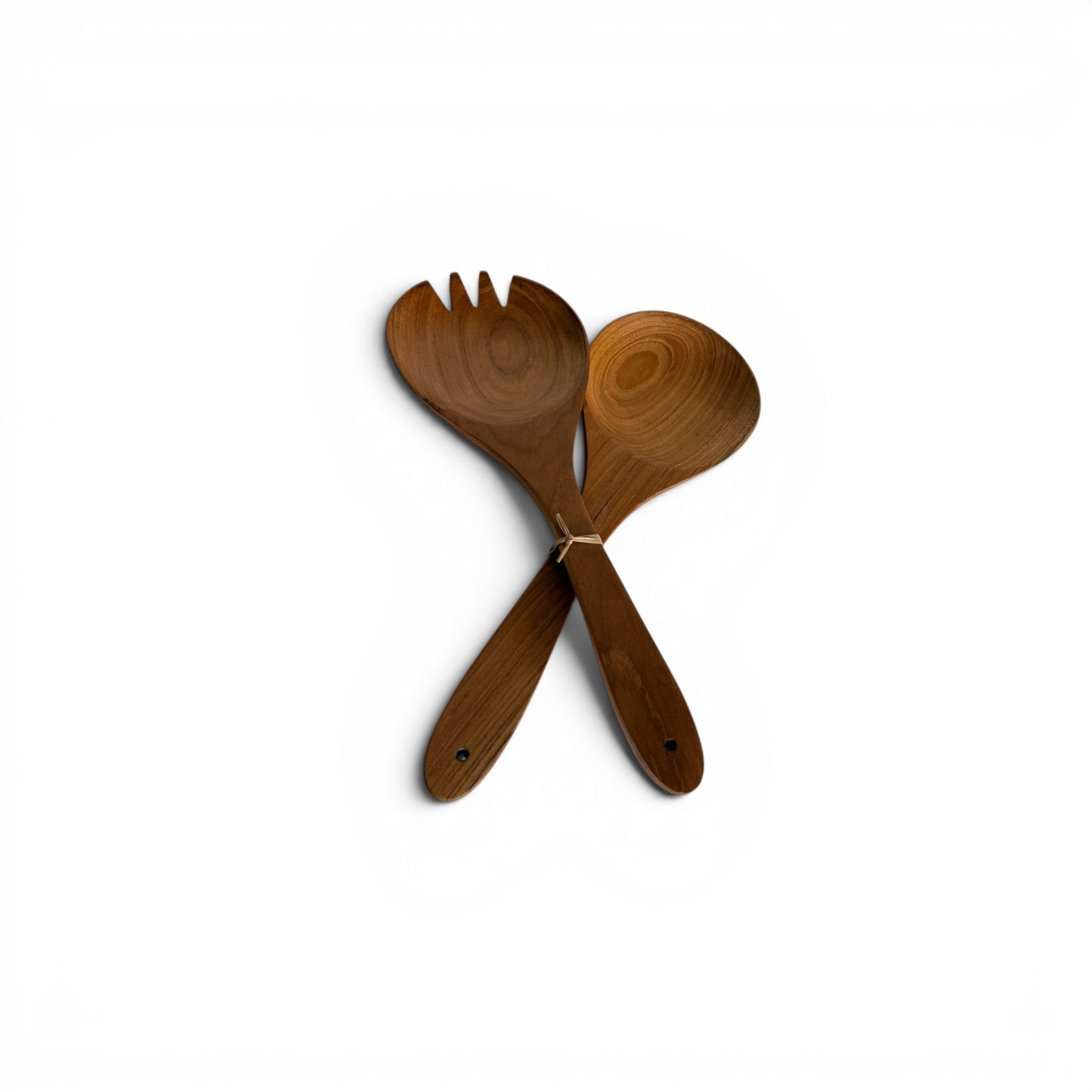 Broad-Leaf Teak Server Set