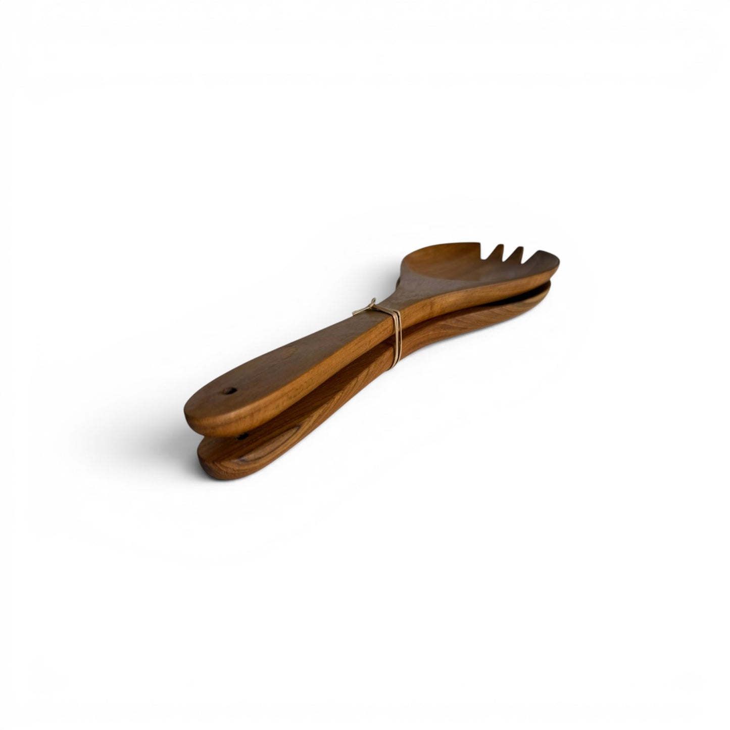 Broad-Leaf Teak Server Set