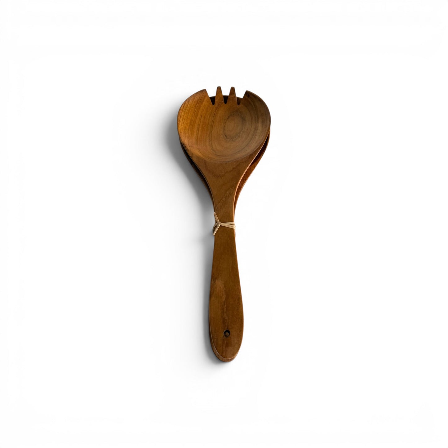 Broad-Leaf Teak Server Set