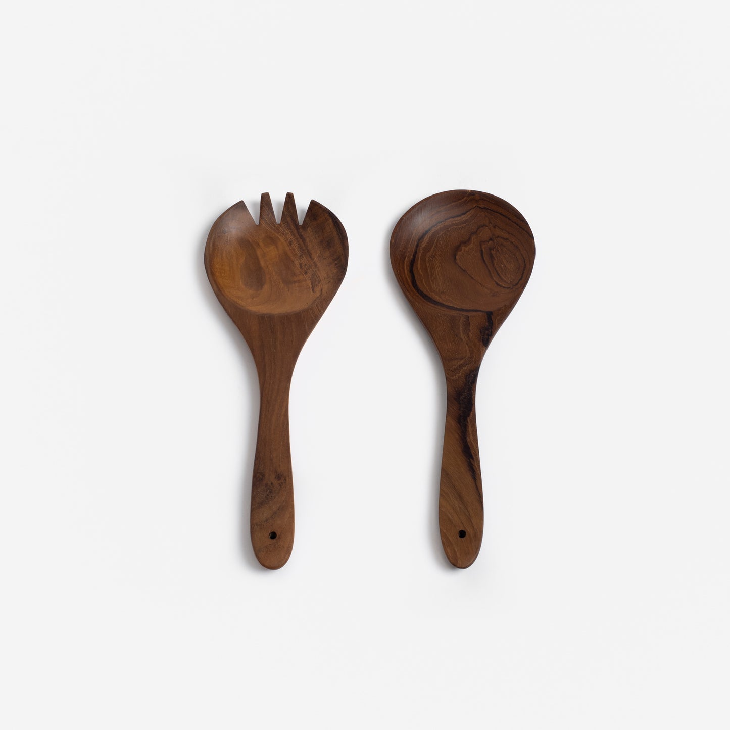 Broad-Leaf Teak Server Set