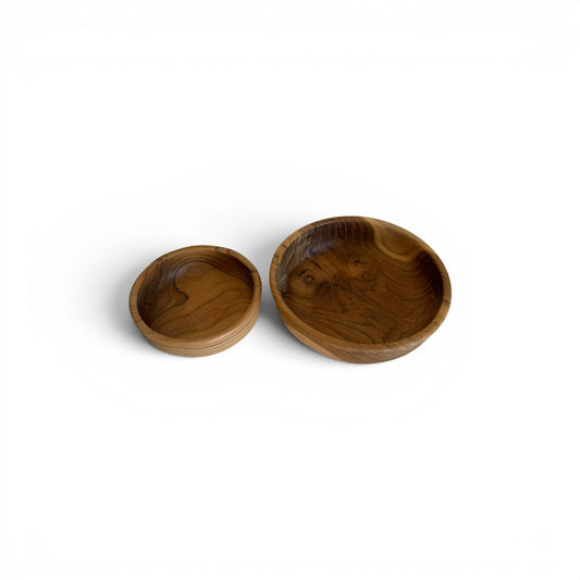 Sunkissed Teak Serving Bowl