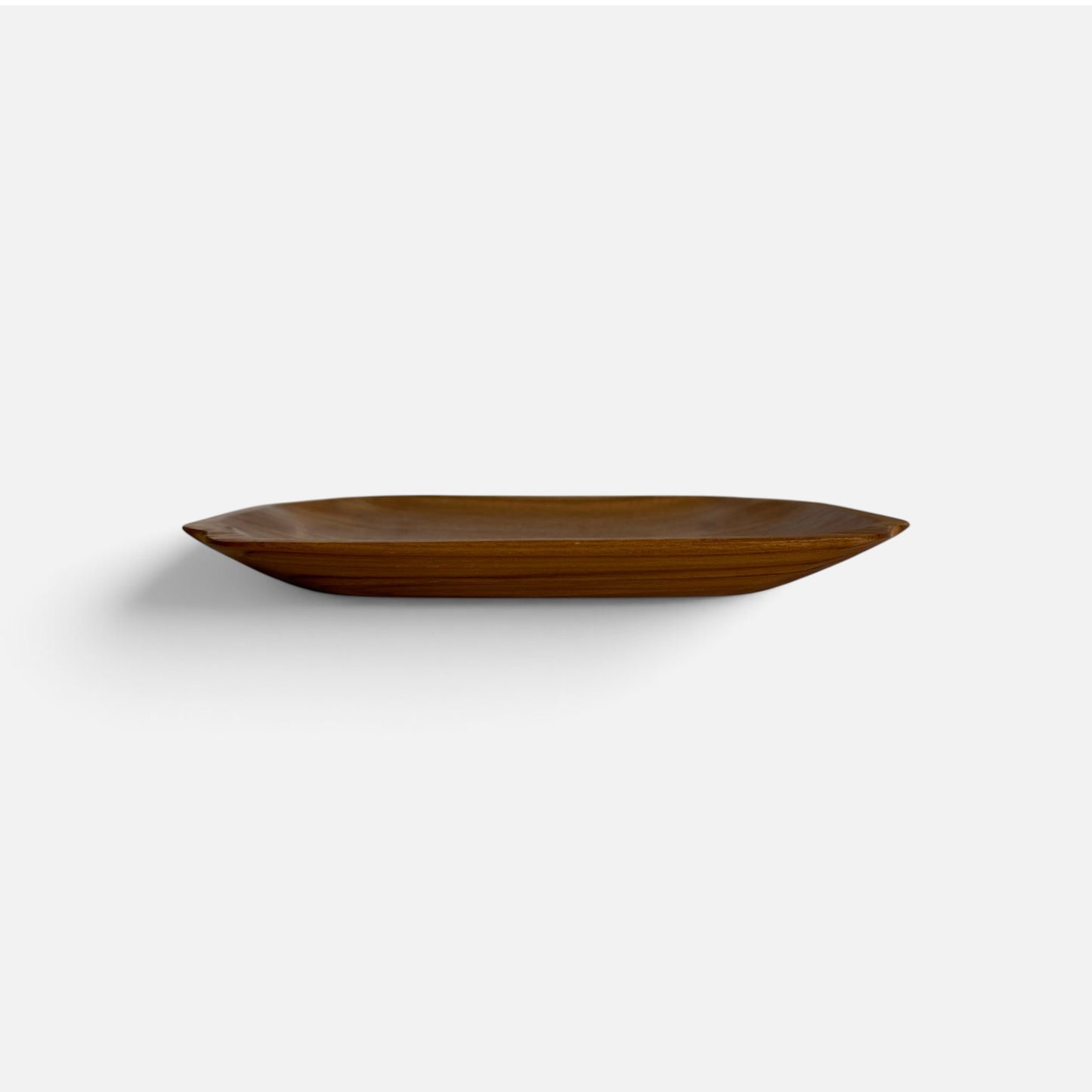 Geometric Teak Plate