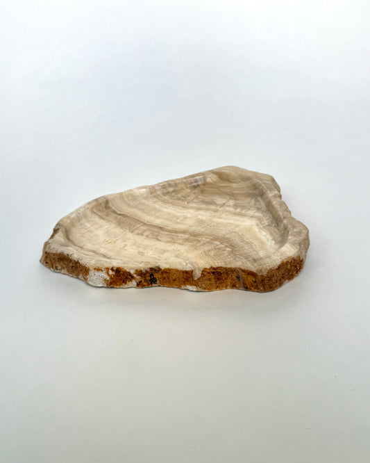 Natural Onyx Sculptural Tray