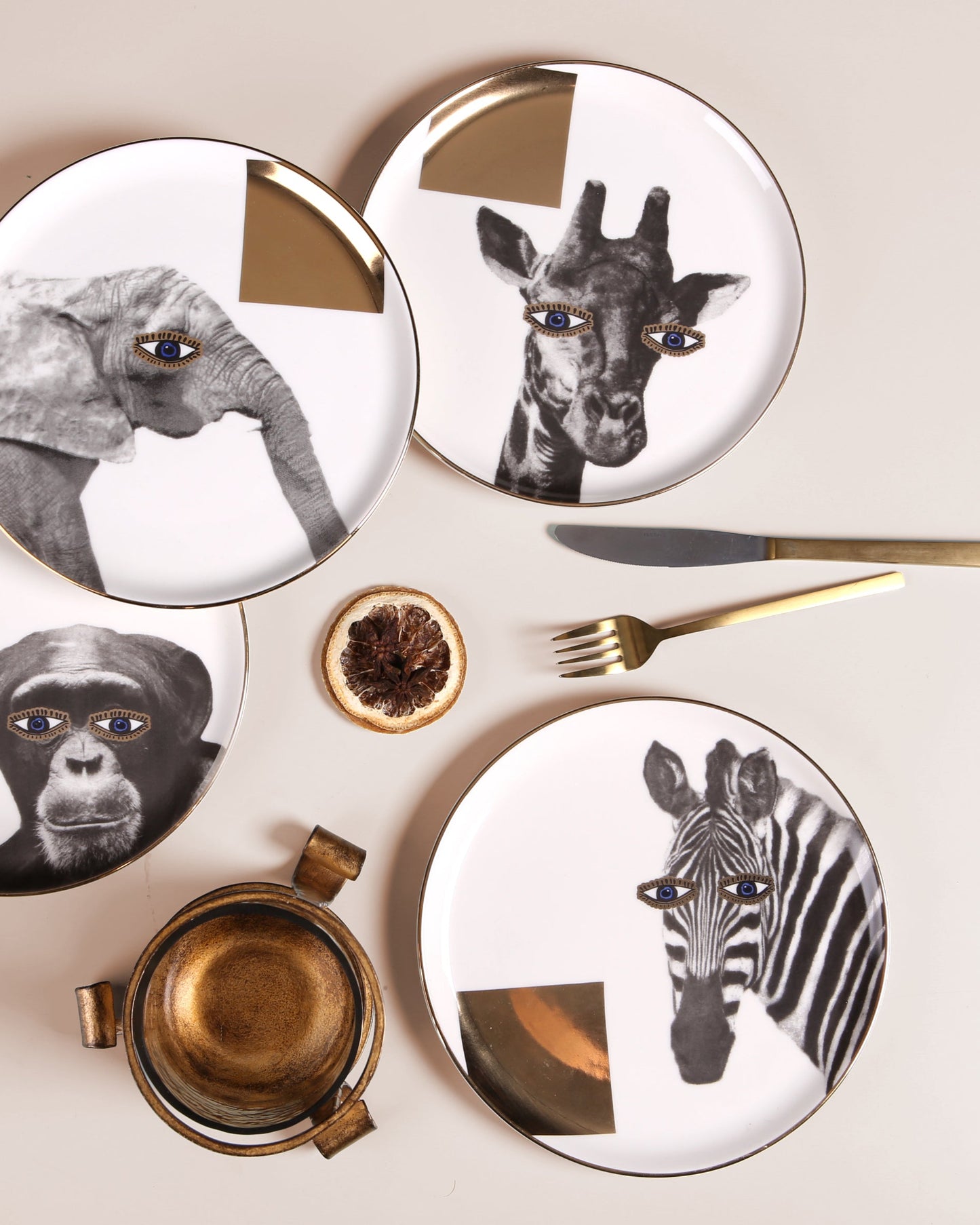 Wild Life Flat Plate - Giraffe