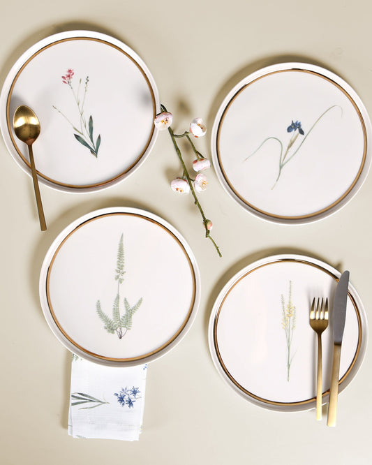 Botanical Flat Plate - Blue Iris