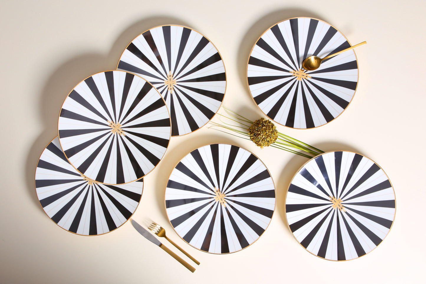 Gilded Palm Dinner Plate