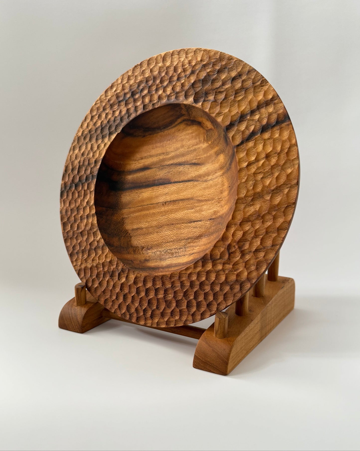 Artisan Honeycomb Teak Plate