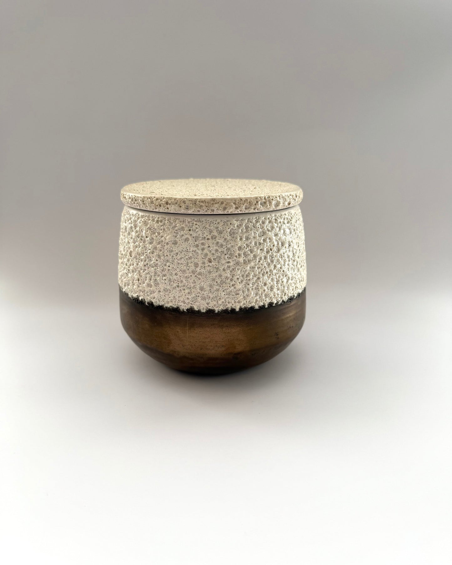Artisan Lava Jar with Lid