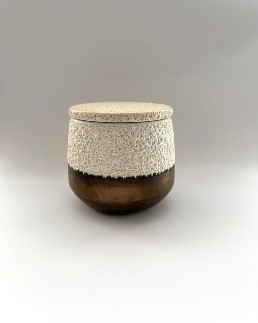 Artisan Lava Jar with Lid