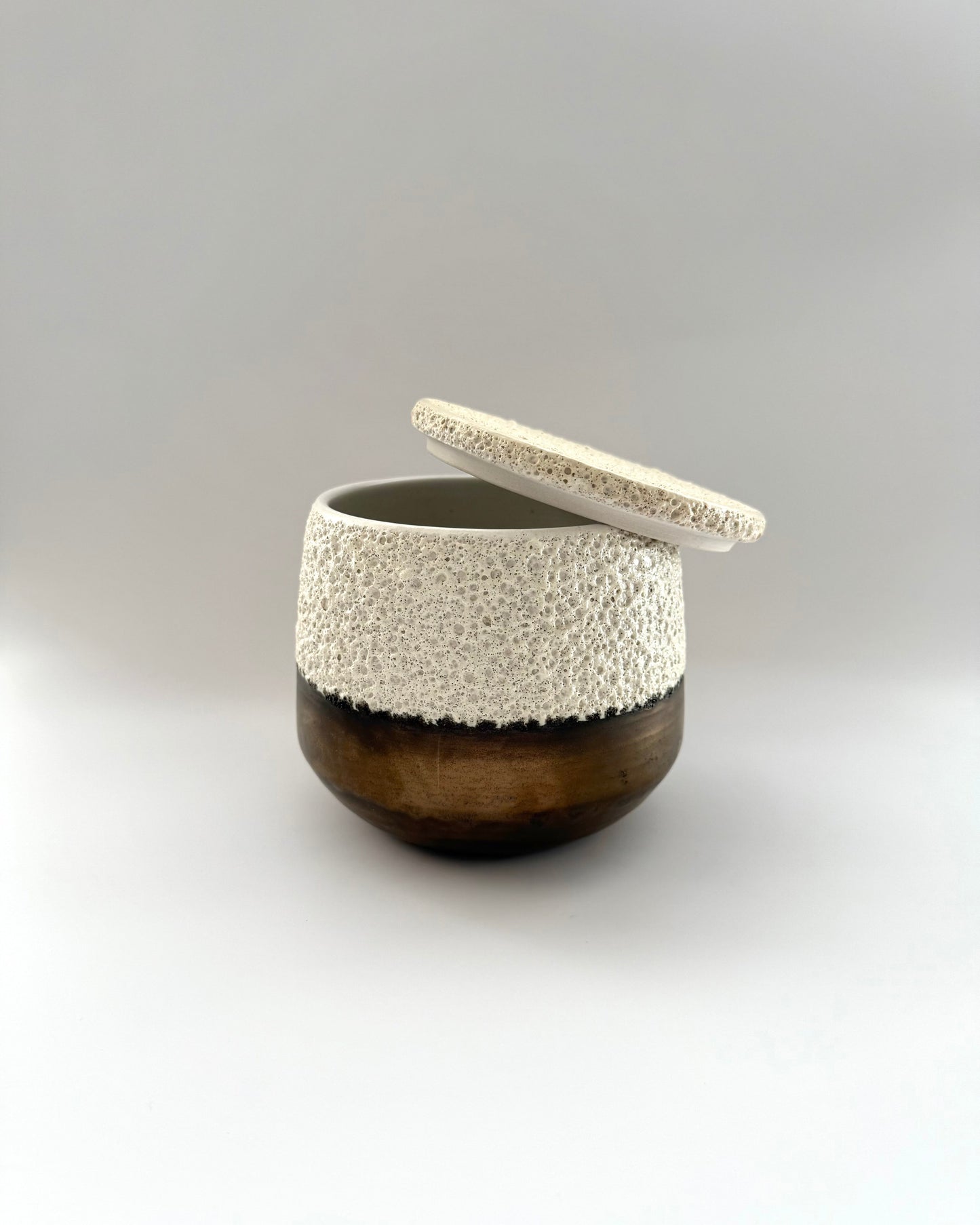 Artisan Lava Jar with Lid