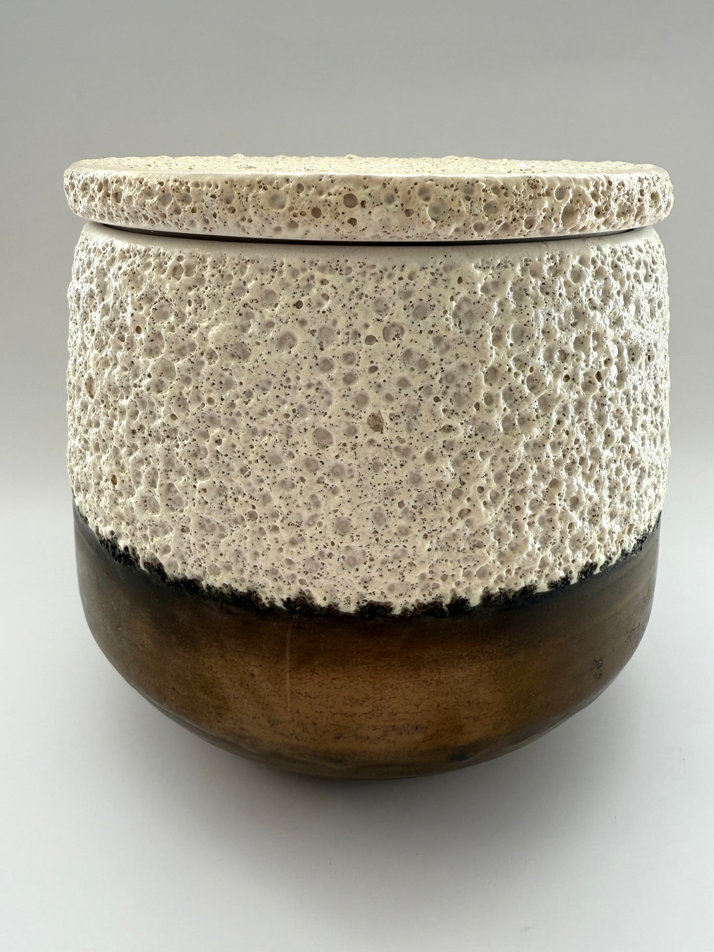 Artisan Lava Jar with Lid