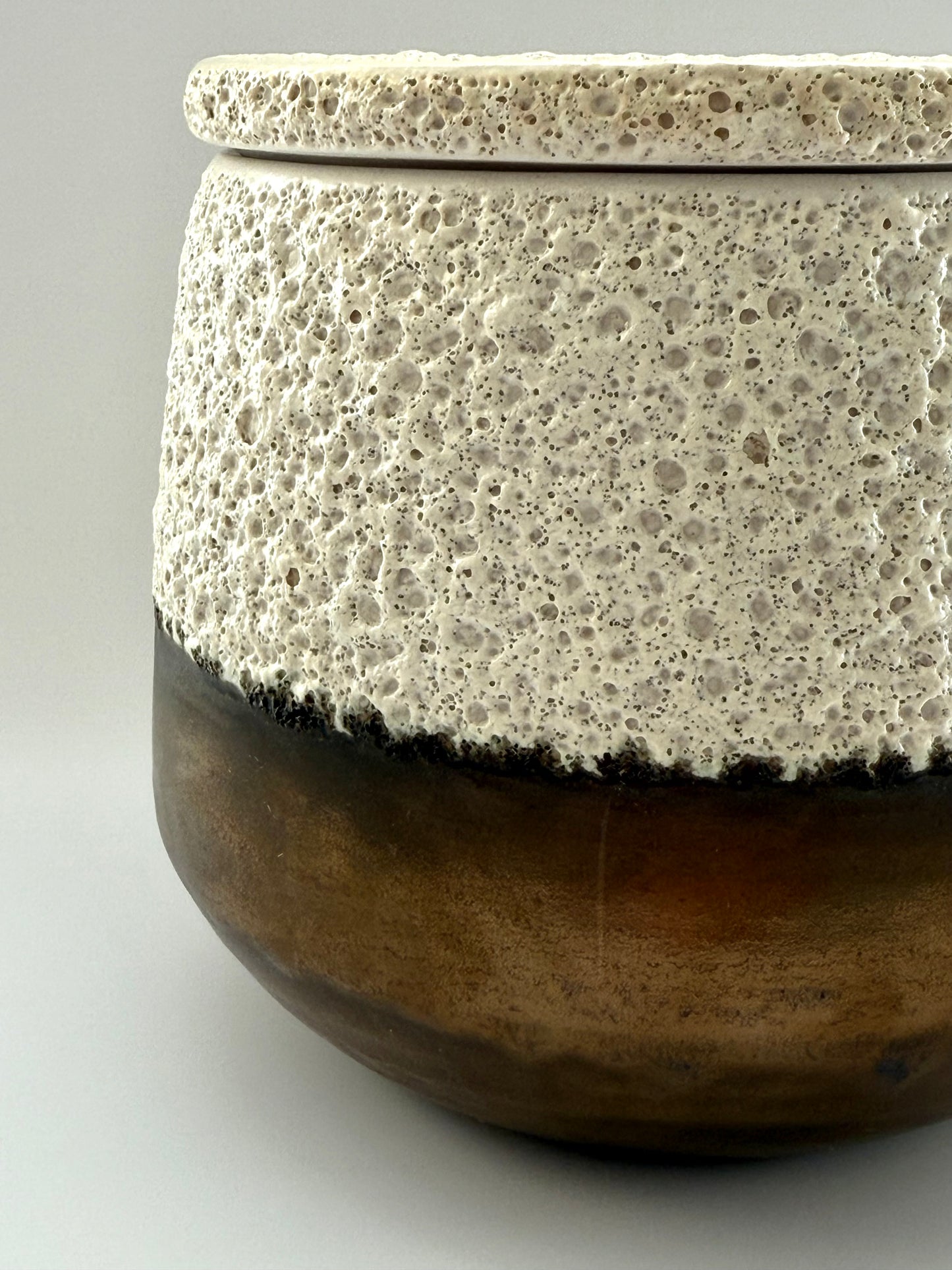 Artisan Lava Jar with Lid