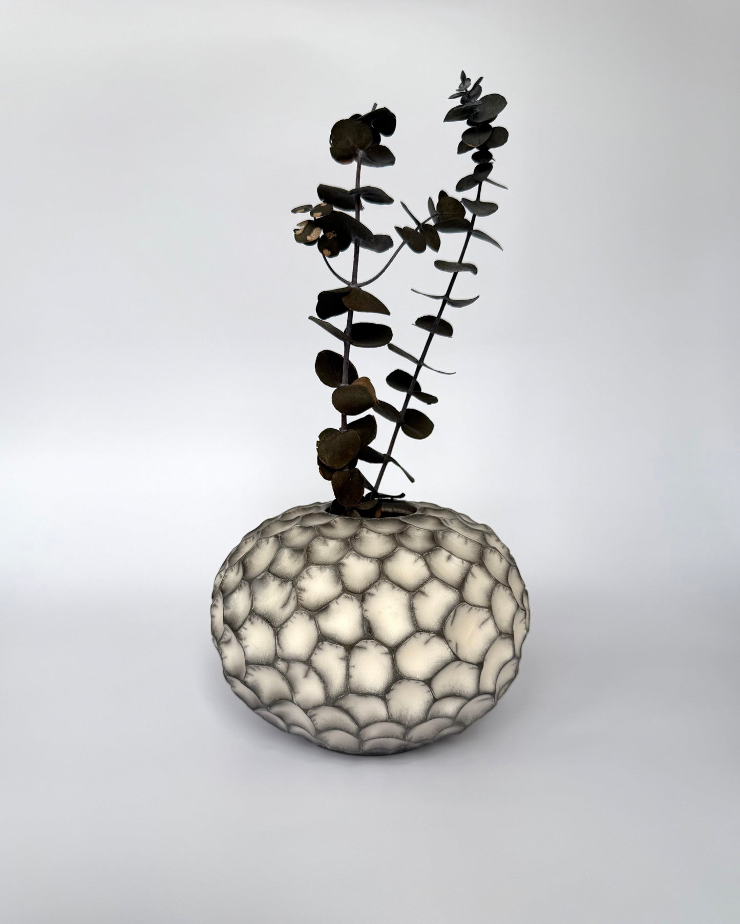 Honeycomb Raku Vase