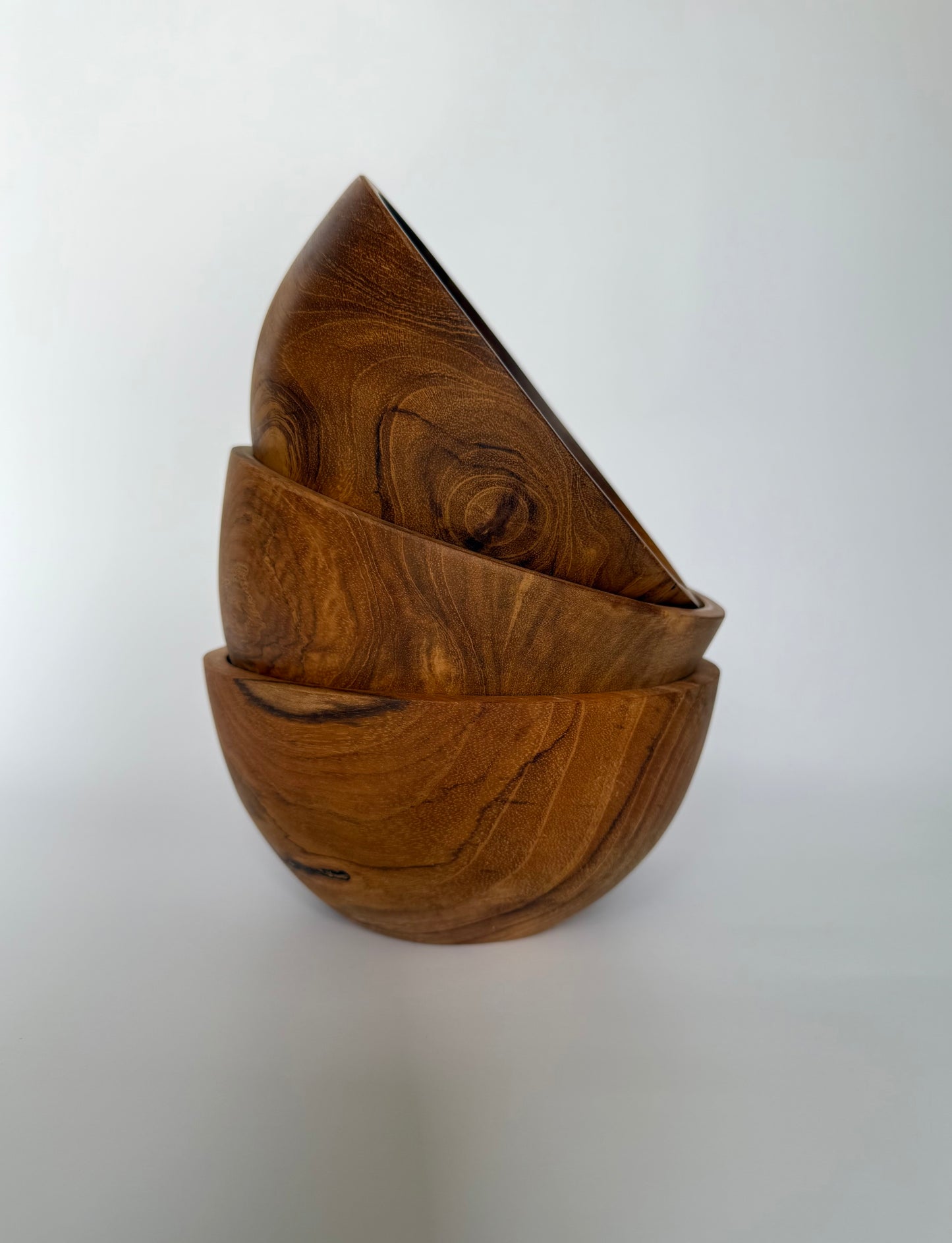 Artisan Teak Wood Bowl