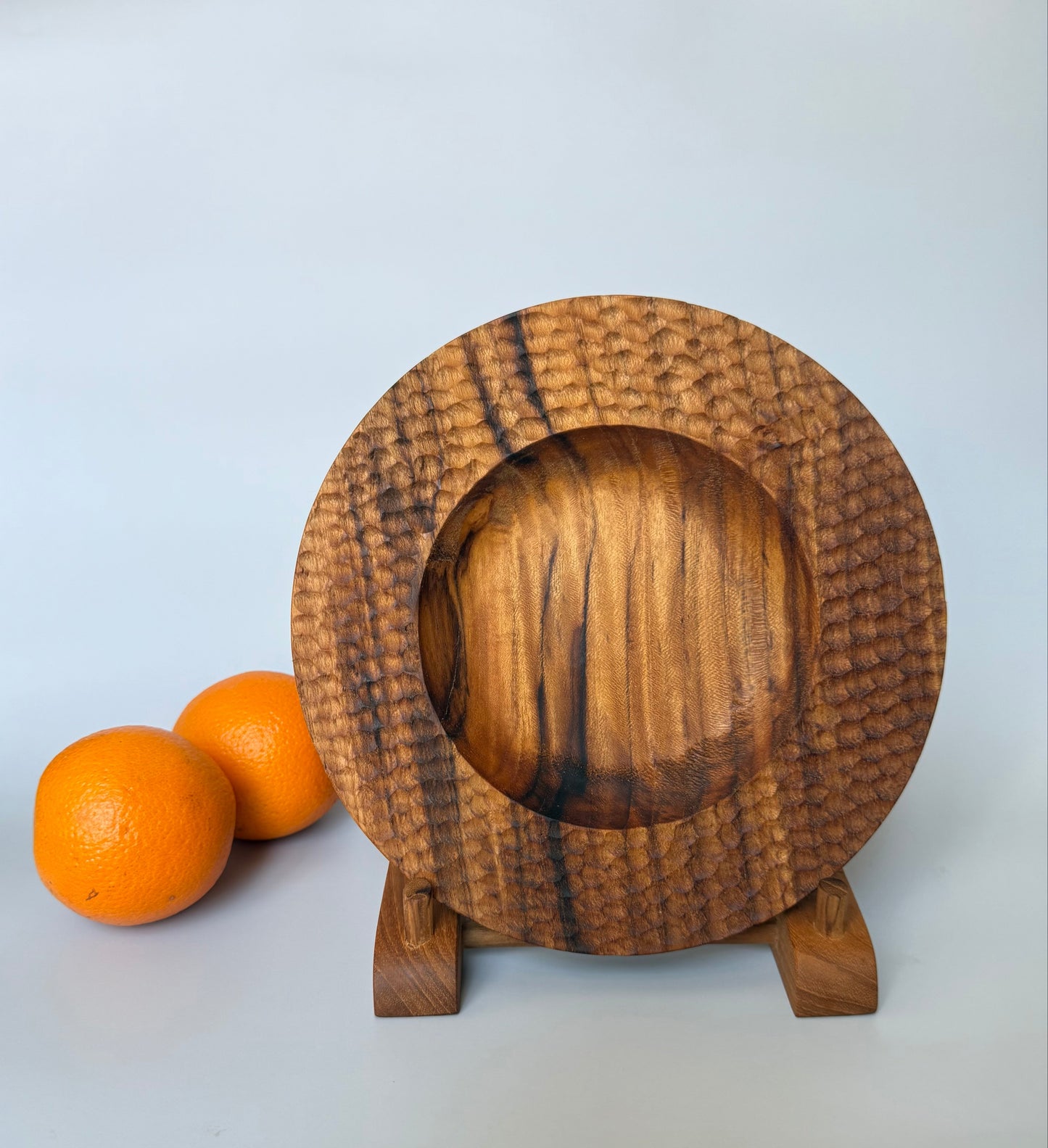 Artisan Honeycomb Teak Plate