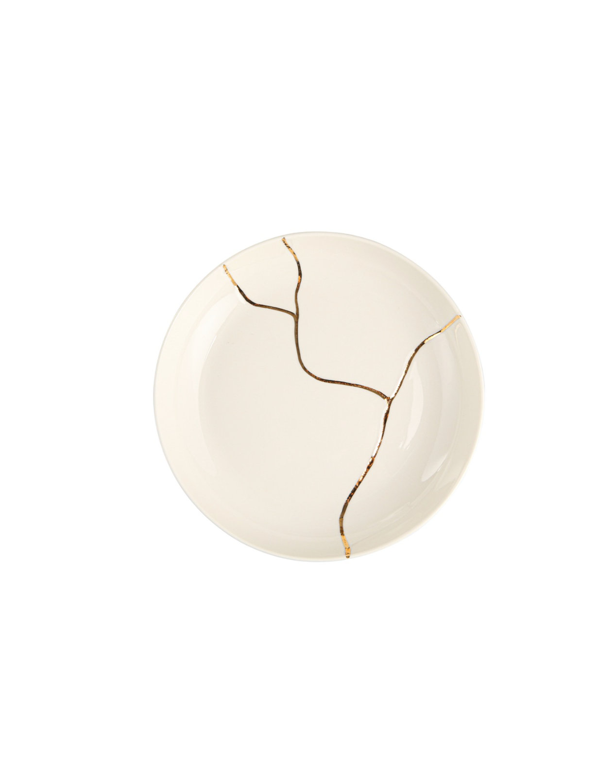 Kintsugi-Inspired Spirits Bowl - Gold Banded