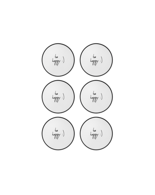 Be Happy - Coasters (set of 6)