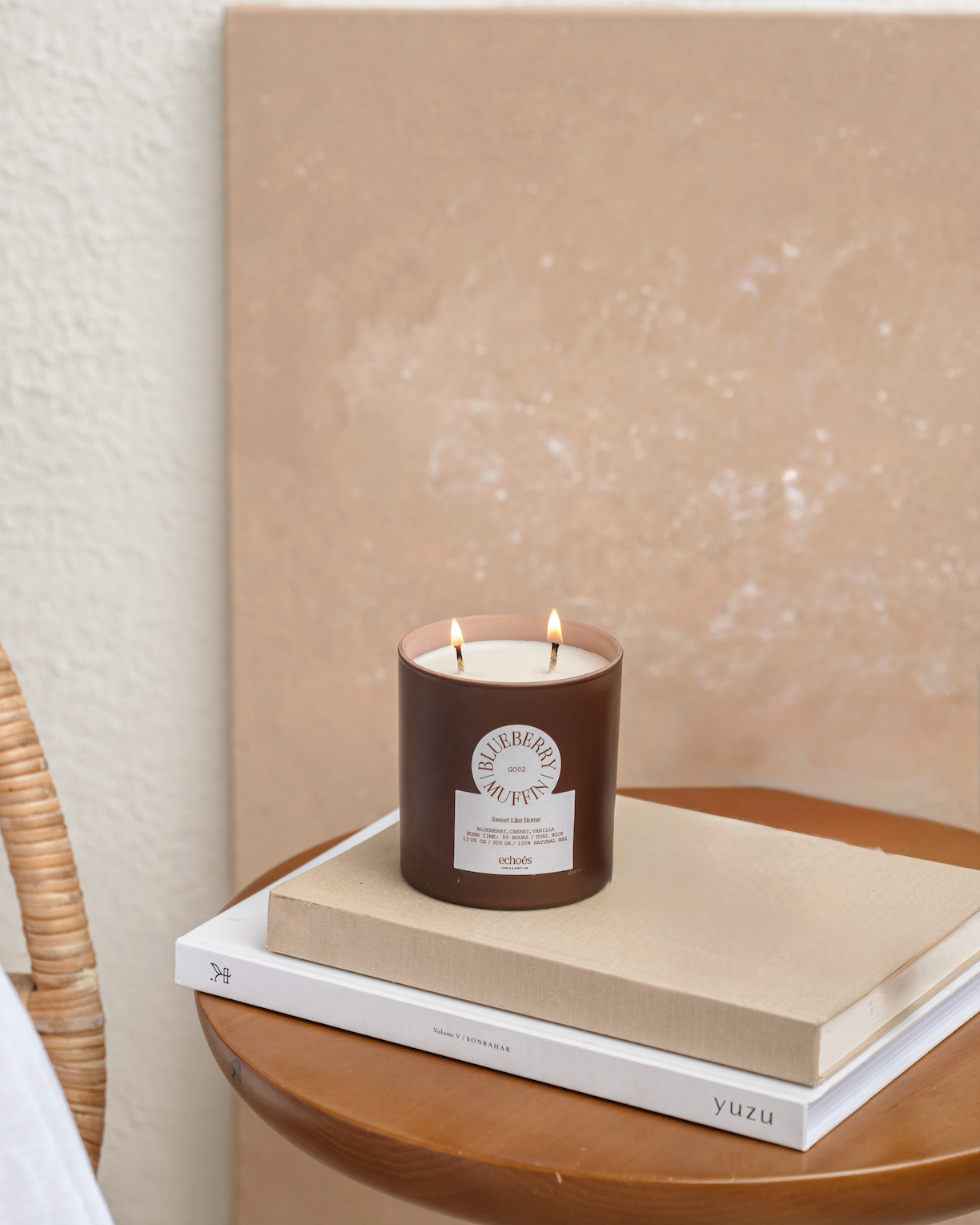 Blueberry Muffin - Medium Size Natural Candle