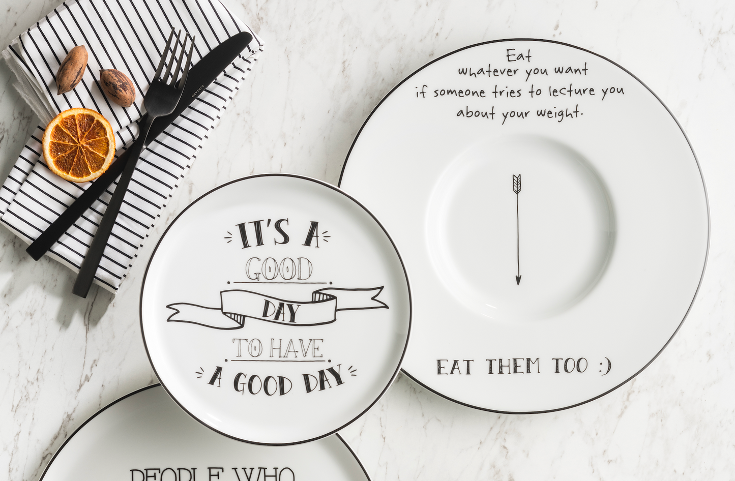 Be Happy Gourmet Plate - Eat Them Too