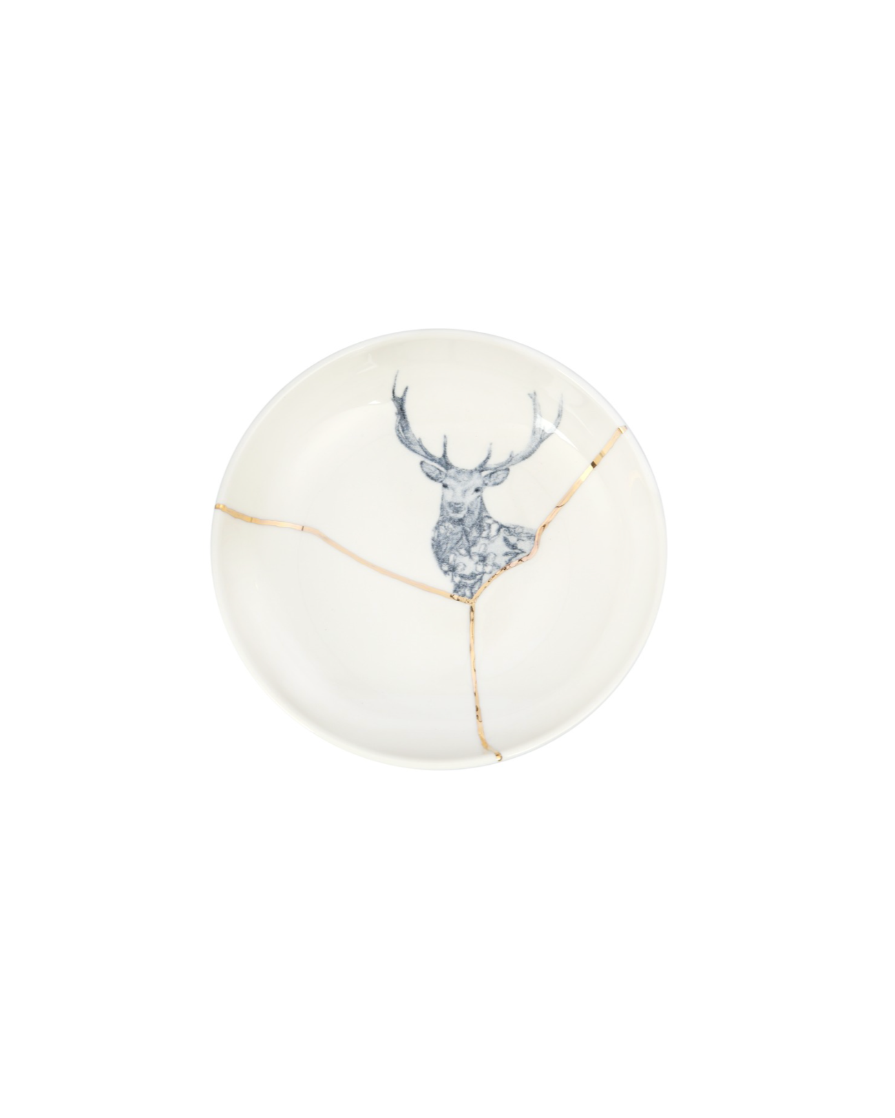 Kintsugi-Inspired Spirits Bowl - Deer