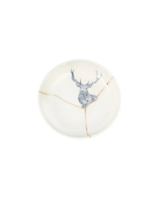 Kintsugi-Inspired Spirits Bowl - Deer