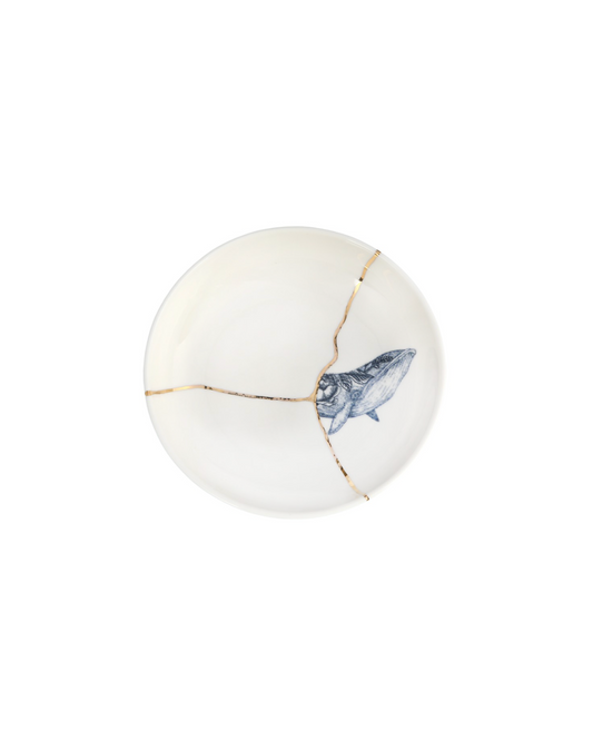 Kintsugi-Inspired Spirits Bowl - Whale
