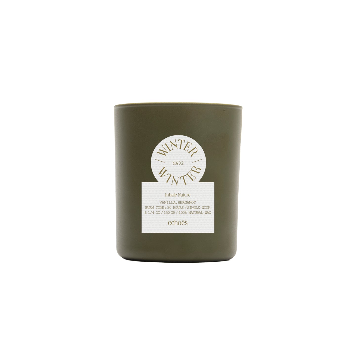 Winter - Small Size Natural Candle