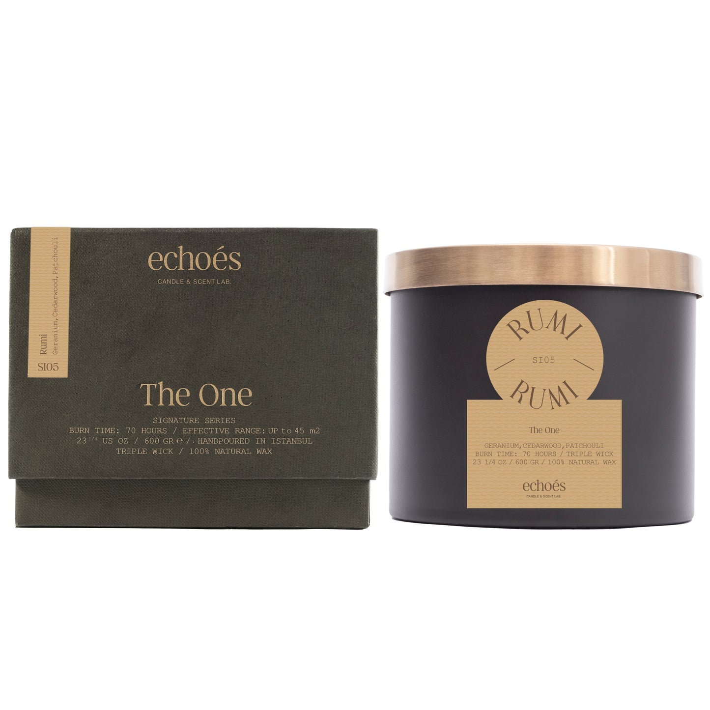 Rumi - Large Size Natural Candle