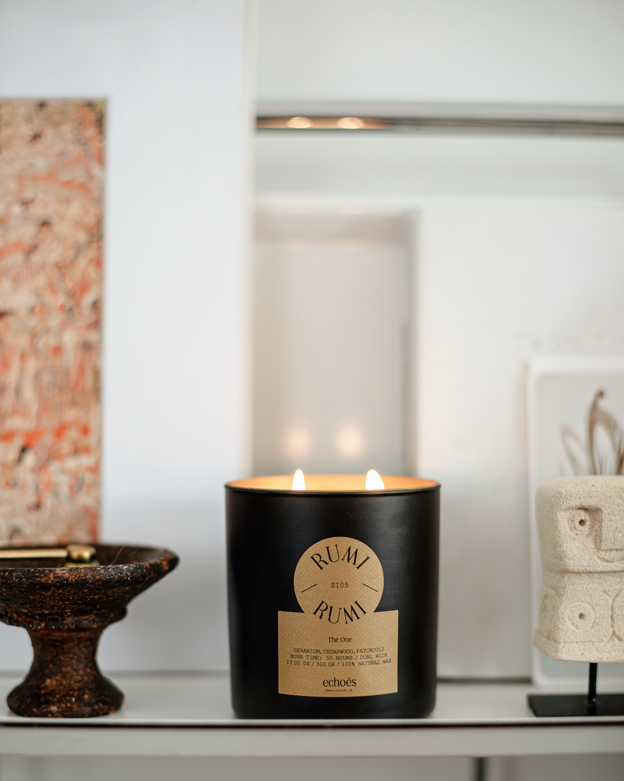 Rumi - Medium Size Natural Candle
