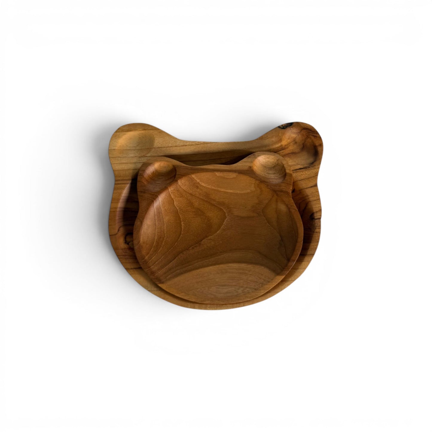 Little Bear Teak Plate