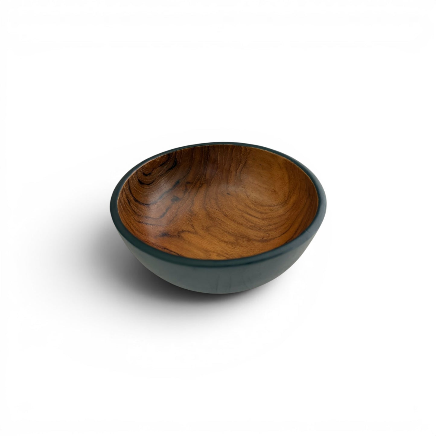 Dual-Tone Teak Bowl