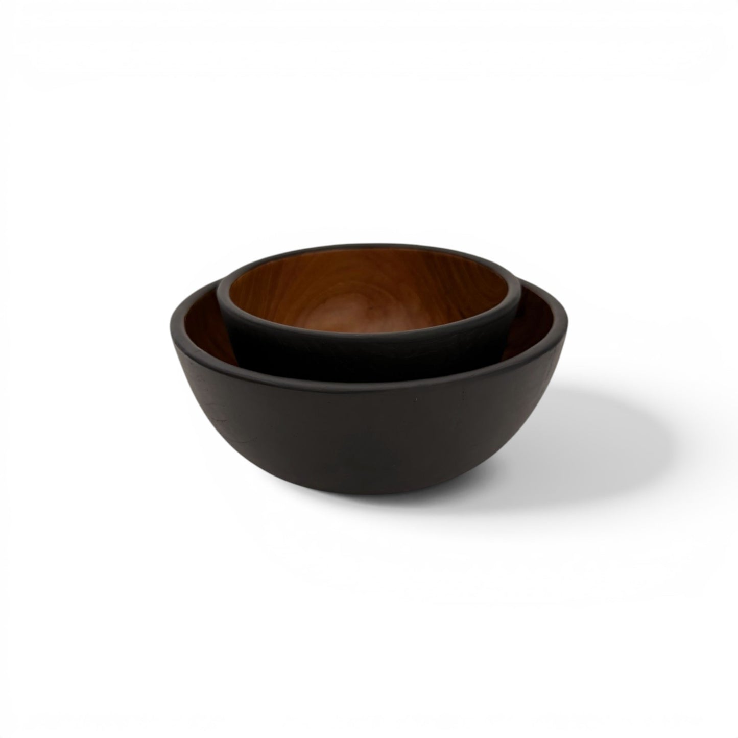 Dual-Tone Teak Bowl
